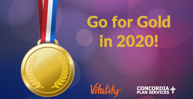 Gold medal - "Go for Gold in 2020"