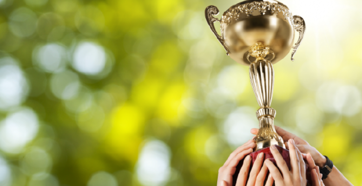 Gold cup trophy